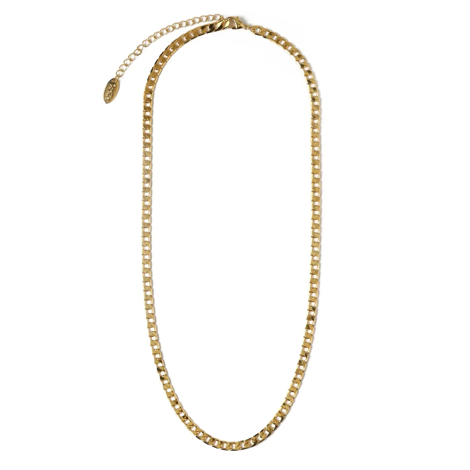 Mariana - Flat Link Curb Chain Necklace
