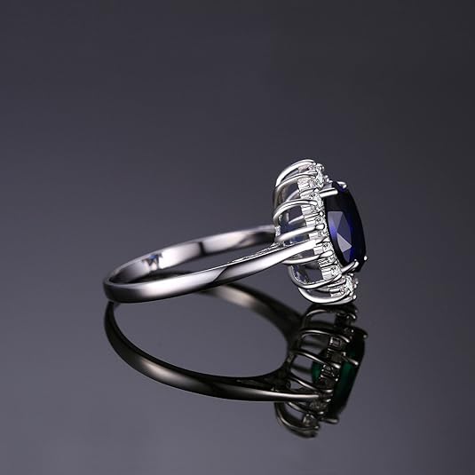 Elara – Halo White Gold Ring