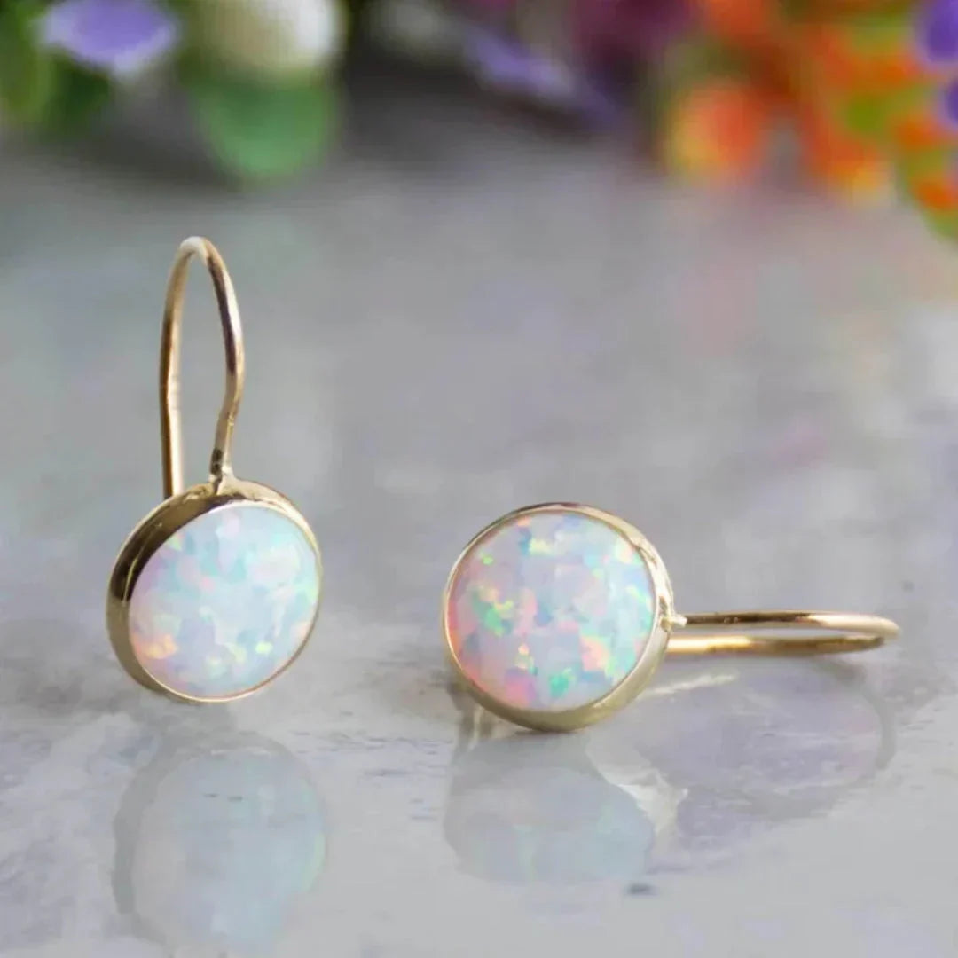 Adelina – Antique Opal Glow Earrings
