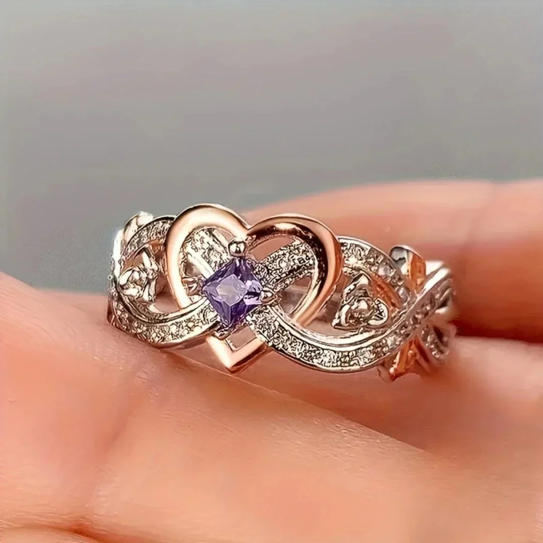 Darlene – Violetheart Gold & Silver Ring
