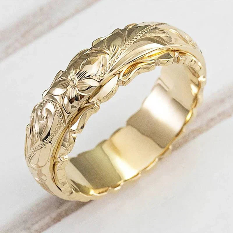 Maribel – Floral Gold Ring
