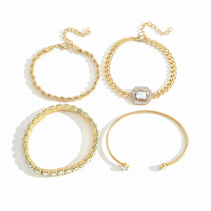 Mariana – Layered Gold Bracelet Set